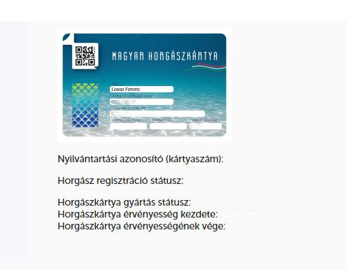 Horgászkártya online regisztráció