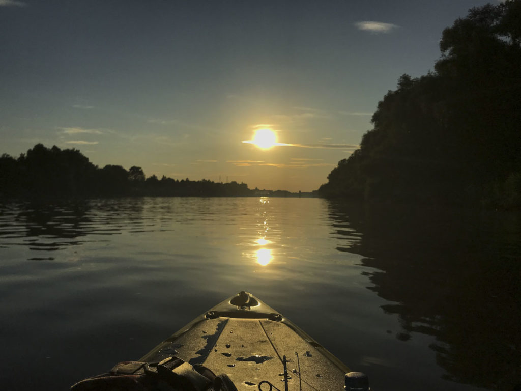 Naplemente a Tiszán, Sunset on the river Tisza