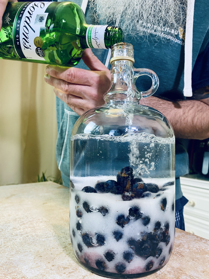a gin hozzáadása sloe gin készítése